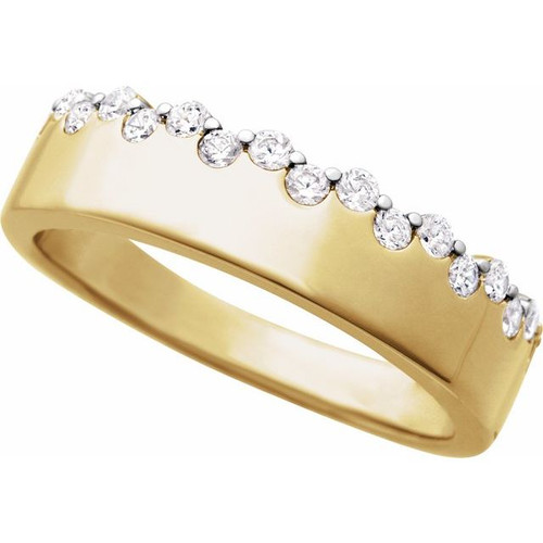 14K Yellow 1/3 CTW Natural Diamond Ring