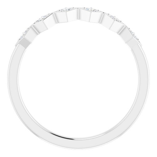 Sterling Silver 1/8 CTW Natural Diamond Stackable Ring – 1.75 mm