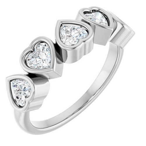 Platinum 1 1/8 CTW Lab-Grown Diamond Ring