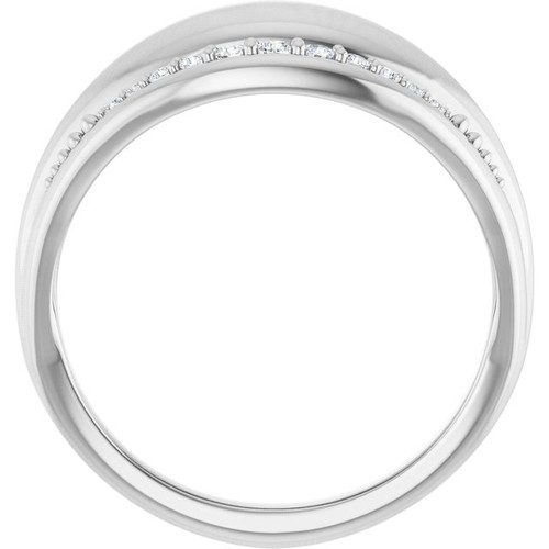 Platinum 1/5 CTW Natural Diamond Ring