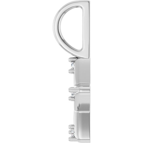 Platinum .03 CTW Natural Diamond Star Charm/Pendant