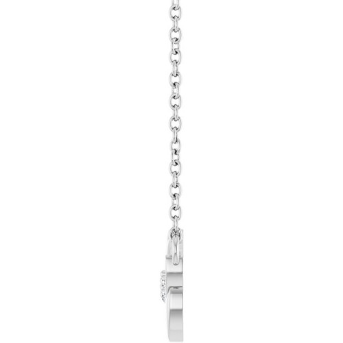 Accented Leaf or Center Necklace 1.2mm - $223