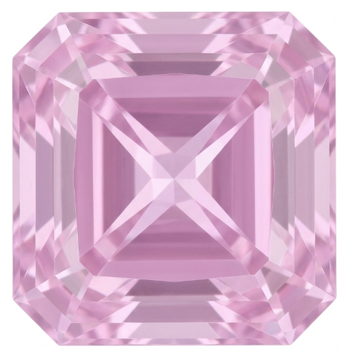 Chatham Lab Created Baby Pink Sapphire Gemstone – Square Radiant Cut – GEM Grade