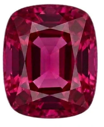 Chatham Lab Created Fuchsia Pink Sapphire Gemstone – Antique Cushion Cut – GEM Grade