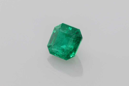 Asscher Cut Emerald Gemstone – 1 Carat, Medium Intense Green