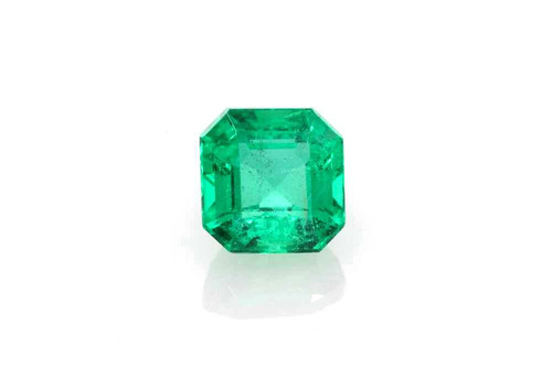 Asscher Cut Emerald Gemstone, 1.11 Carat – Medium Intense Green