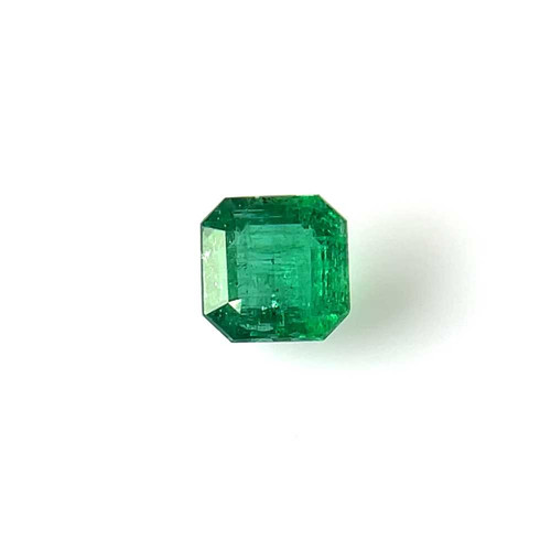 Asscher Cut Emerald Gemstone – 1.78 Carat, Medium Intense Green