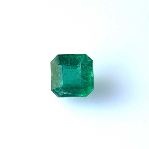 Vivid Rich Green Asscher Cut Emerald Gemstone – 2.18 Carat