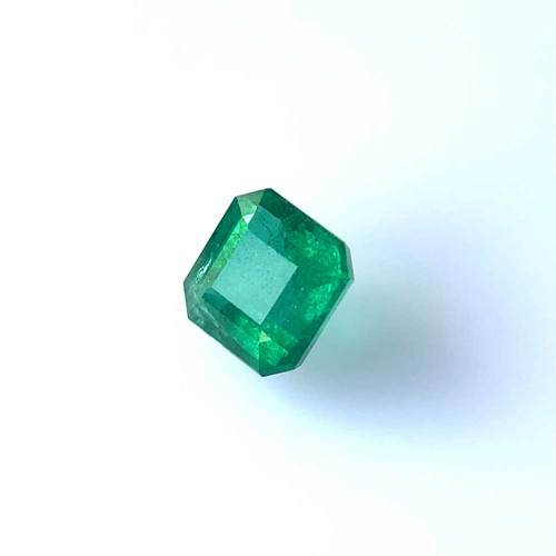 Vivid Rich Green Asscher Cut Emerald Gemstone – 2.18 Carat