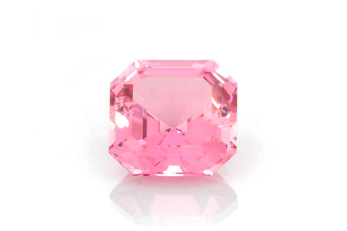 3.86 Carat Asscher Cut Pink Tourmaline Gemstone – Medium Intense