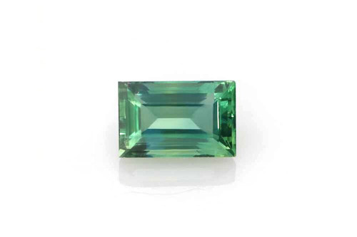 1.51 Carat Baguette Green Sapphire Gemstone – Vivid Intense