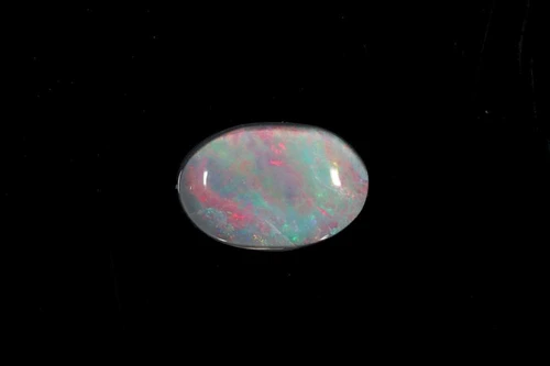 1.19 Carat Cabochon Oval Black Opal Gemstone – Multi Colour
