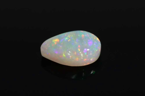 Cabochon Pear White Opal Gemstone – Multi Colour – 1.52 Carat