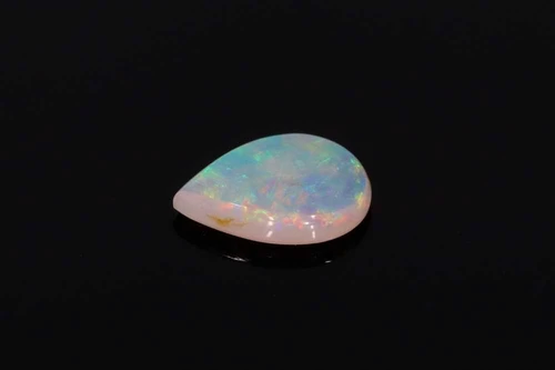 Cabochon Pear White Opal Gemstone – Multi Colour – 0.64 Carat