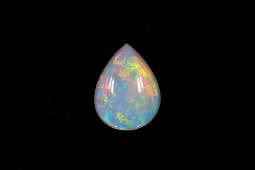 Cabochon Pear White Opal Gemstone – Multi Colour – 0.64 Carat