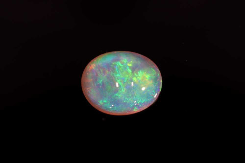 Cabochon Oval Black Opal Gemstone, 0.82 Carat – Multi Colour