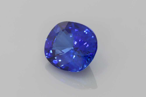 4.03 Carat Cushion Blue Sapphire Gemstone – Vivid Intense, GIA Certified