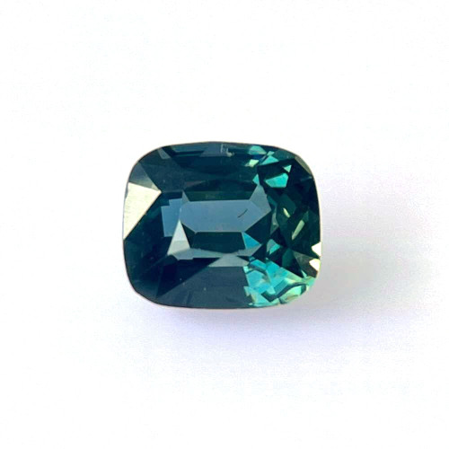 Cushion Teal Sapphire Gemstone – 2 Carat, Vivid Intense Blue-Teal, Unheated, GIA Certified