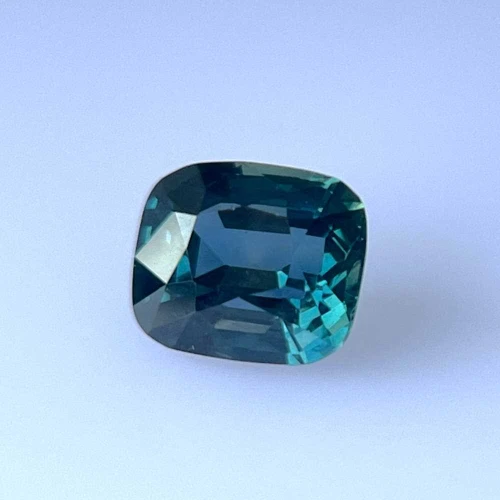Cushion Teal Sapphire Gemstone – 2 Carat, Vivid Intense Blue-Teal, Unheated, GIA Certified