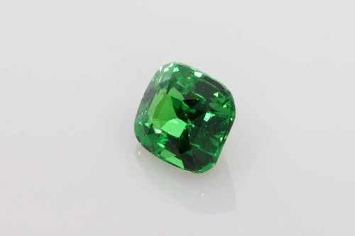Cushion Tsavorite Gemstone 1.63 Carat Vivid Intense
