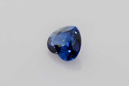 Heart Blue Sapphire Gemstone 1.54 Carat Vivid Intense