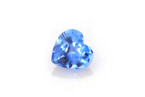 Heart Blue Sapphire Gemstone – 0.81 Carat – Medium Light