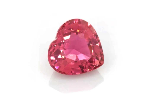 Heart Pink Tourmaline Gemstone – Vivid Intense – 4.22 Carat