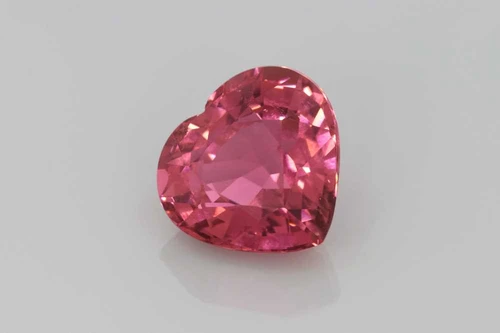 Heart Pink Tourmaline Gemstone – Vivid Intense – 4.22 Carat