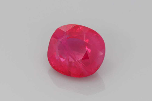 Cushion Ruby Gemstone 3.03 Carat Vivid Intense