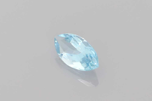 Marquise Aquamarine Gemstone 0.43 Carat Medium Intense