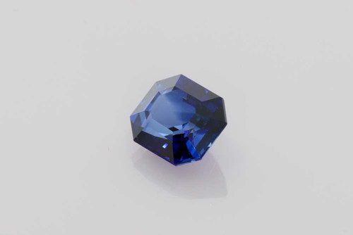 2.17 Carat Octagon Blue Sapphire Gemstone, Vivid Intense