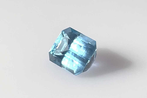 Octagon Cut Aquamarine Gemstone 2.45 Carat Vivid Rich