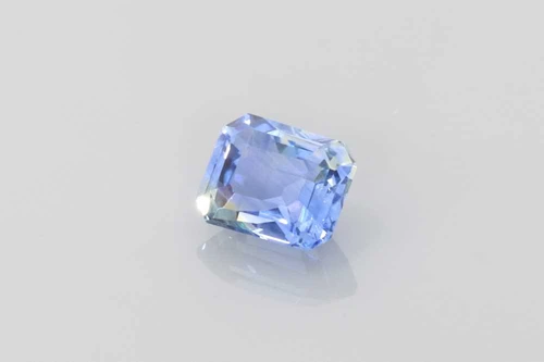 1.06 Carat Octagon Cut Bicolor Sapphire Gemstone – Multi Colour