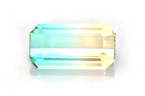 Octagon Cut Bicolor Tourmaline Gemstone – 6.47 Carat – Multi Colour