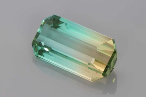 Octagon Cut Bicolor Tourmaline Gemstone – 6.47 Carat – Multi Colour