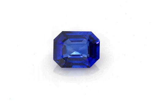 Octagon Cut Blue Sapphire Gemstone 1.65 Carat Vivid Intense