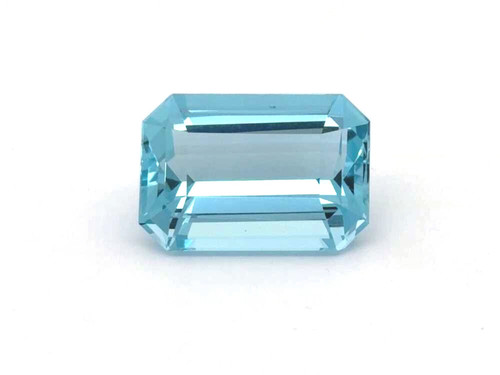 Octagon Cut Aquamarine Gemstone – Vivid Intense Blue – 7.64 Carat