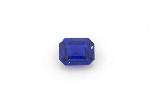 Vivid Intense Octagon Cut Blue Sapphire Gemstone – 1.5 Carat