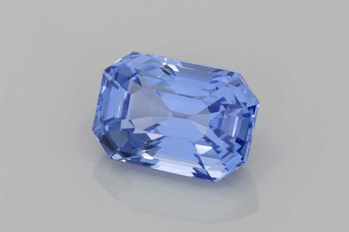 Octagon Cut Blue Sapphire Gemstone – 4.65 Carat, Light, GIA Certified