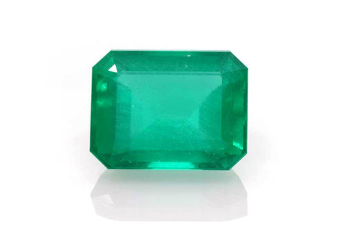 Octagon Cut Emerald Gemstone – Vivid Rich Green – 9.89 Carat, Unoiled, GIA Certified
