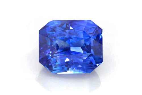 Octagon Cut Blue Sapphire Gemstone 5.01 Carat Vivid Rich