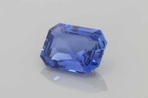 9.15 Carat Octagon Cut Blue Sapphire Gemstone, Medium Intense, GRS Certified