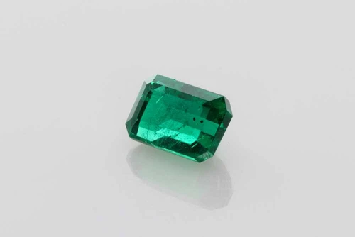 Vivid Intense Green Octagon Cut Emerald Gemstone – 1.78 Carat