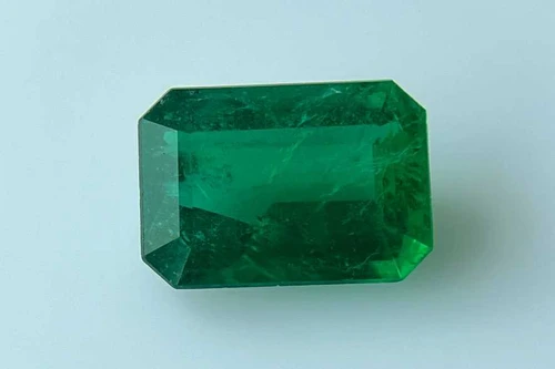 Octagon Cut Emerald Gemstone, 13.63 Carat – Vivid Rich Green, GIA Certified