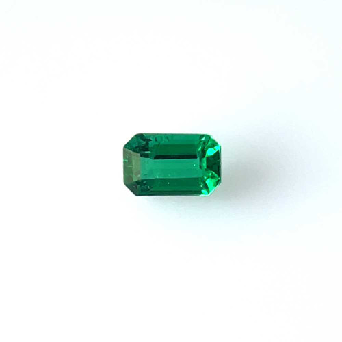 Octagon Cut Emerald Gemstone – 0.48 Carat, Vivid Intense Green