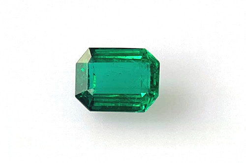 Octagon Cut Emerald Gemstone 2.36 Carat Vivid Rich