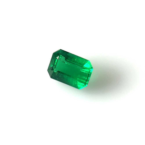 Octagon Cut Emerald Gemstone, 2.61 Carat – Vivid Rich Green, GIA Certified