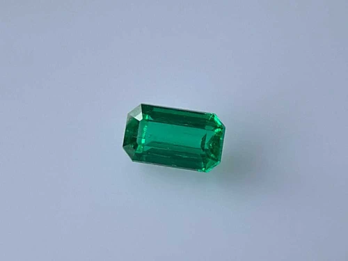 Vivid Rich Green Octagon Cut Emerald Gemstone – 1.81 Carat