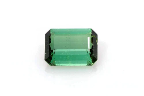 Octagon Cut Green Tourmaline Gemstone – Vivid Intense – 4.41 Carat
