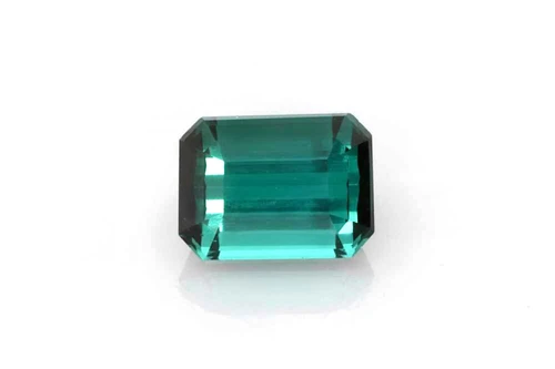 Octagon Cut Indicolite Blue Tourmaline Gemstone – 1.99 Carat, Vivid Intense Blue-Teal